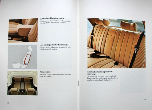 Mercedes-Benz Modelprogram 1979 "Sonderausstattungen" Carbrochure (10214)